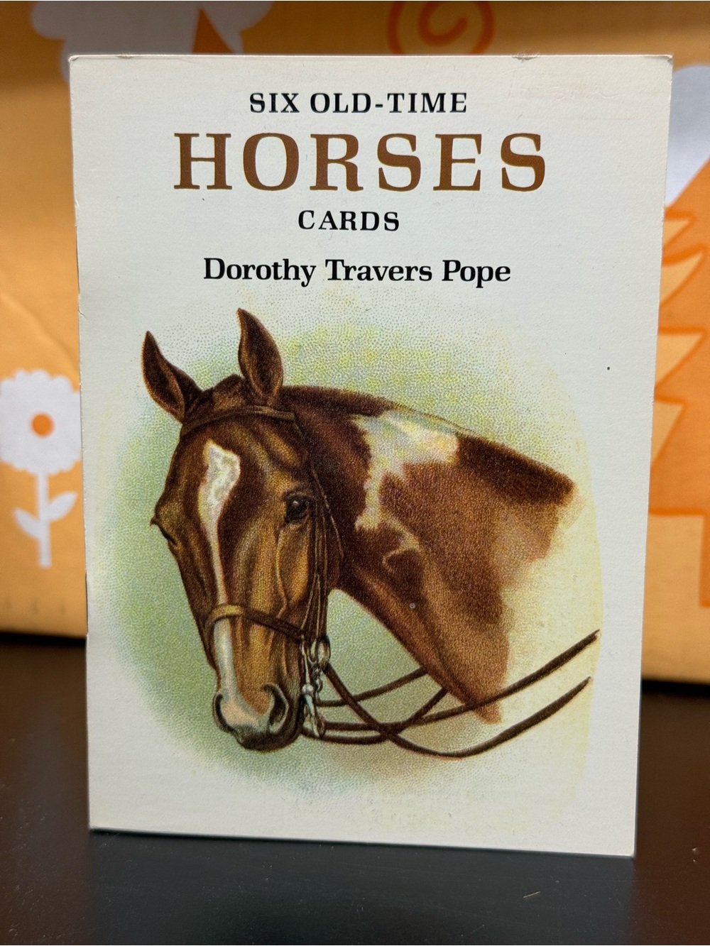 Vintage Dorothy Travers Pope Postcard Book Six Old Time Horses Cards New Stock